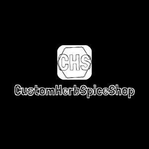 custom herb spice shop logo and icon.