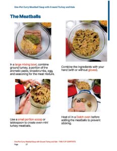 step by step photos of the cooking process in a ecookbook.